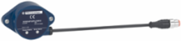 Ultrasonic sensor, plastic, Wide Beam Φ54, 3m, 0.5…4.5V+PNP, 0.15m cable + M12-5pin male connector