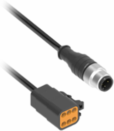 Ultrasonic Configuration accessory, jumper M12 Male 4-pin to Deutsch Female 6-pin connector