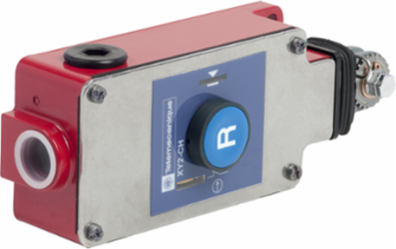 Latching emergency stop rope pull switch, Telemecanique rope pull switches XY2C, trip wire cable 240 VAC 10 A XY2C