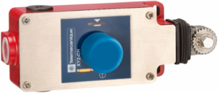 Latching emergency stop rope pull switch, Telemecanique rope pull switches XY2C, cable 240 VAC 10amp, XY2C +options