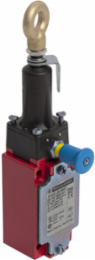 Latching emergency stop rope pull switch, Telemecanique rope pull switches XY2C, e XY2CJ, straight, 2NC+1 NO, 1/2" NPT