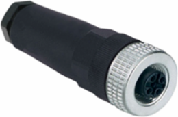 Female, M12, 5 pin, straight connector, cable gland Pg 7