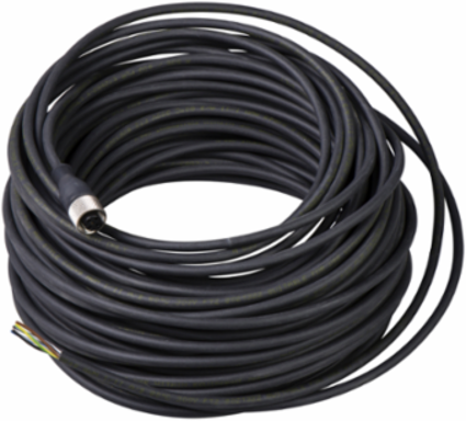 Con. M12, Female, Straight, 5 pins, 25 m pre wired