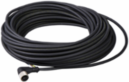 Con. M12, Female, 90°, 5 pins, 15 m pre wired