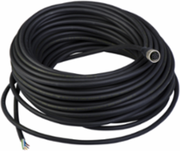 Pre wired connectors XZ, straight female, M12, 8 pins, cable PUR 25 m