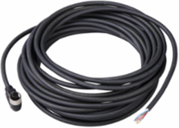 Con. M12, Female, 90°, 8 pins, 10 m pre wired