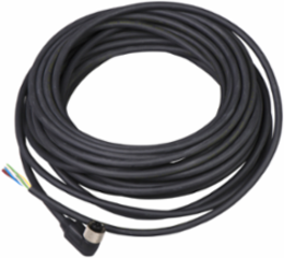 Con. M12, Female, 90°, 8 pins, 15 m pre wired