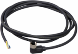 Con. M12, Female, 90°, 8 pins, 2 m pre wired