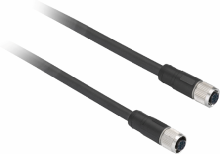 Telemecanique Safety light curtains XUSL, Series connection jumper, 2 straight M12, Female/Female con., 0.3 m, 5 pins