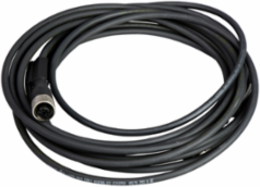 Jumper cable XZ, male straight M12 4 pin, female straight M12 4 pin, PUR 5 m