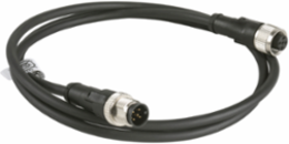 Jumper cable XZ, male straight M12 5 pin, female straight M12 5 pin, PUR 2 m
