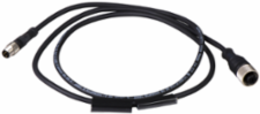 Jumper cable XZ, male straight M8 3 pin, female straight M12 5 pin, PUR 1 m