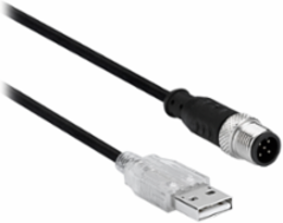 USB M12 5 poles adapter for safety light curtain integrated muting programming