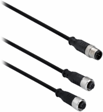 Y M12 5 poles splitters emitter for safety light curtain integrated muting