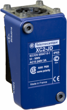Limit switch body part with contact, Limit switches XC Standard, ZC2J plug in, without display, 1C/O