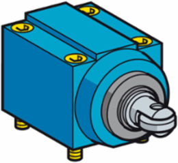 Limit switch head, Limit switches XC Standard, ZC2J, side steel roller plunger horizontal