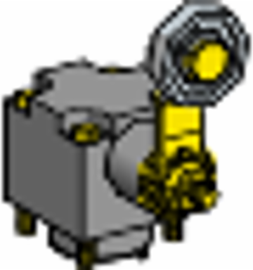 Limit switch head, Limit switches XC Standard, ZCKD, steel ball bearing mounted roller lever