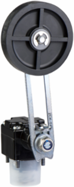 Limit switch head, Limit switches XC Standard, ZCKD, thermoplastic roller lever Ø 50 mm variable length