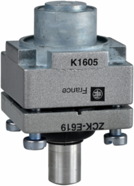 Limit switch head, Limit switches XC Standard, ZCKE, metal end plunger with protective boot