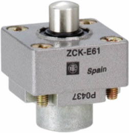 Limit switch head, Limit switches XC Standard, ZCKE, side metal plunger, +120 °C