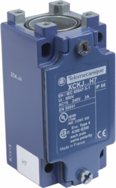 Limit switch body, Limit switches XC Standard, ZCKJ, fixed, w/o display, 2C/O, snap action, 1/2"NPT