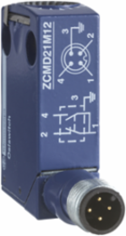 Limit switch body, Limit switches XC Standard, ZCMD, 1NC+1 NO, silver, snap action, connection, M12