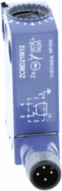 Limit switch body, Limit switches XC Standard, ZCMD, 1C/O, silver, snap action, connection, M12