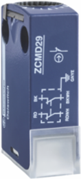 Limit switch body, Limit switches XC Standard, ZCMD, 2NC+2 NO, silver, snap action, connection, 2 m