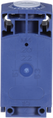 Osiswitch, limit switch body, ZCP, compact body, 1 NC and 1 NO, snap action