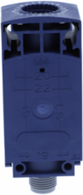 Limit switch body, Limit switches XC Standard, ZCP, compact, 1NC+1 NO, snap action, M12 4P
