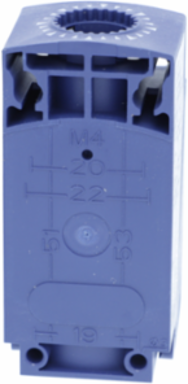 Limit switch body, Limit switches XC Standard, ZCP, compact, 2 NO, slow break