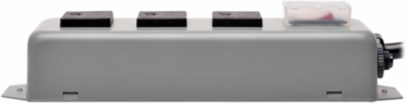 Industrial Power Strip, 9 ft Cord, 3 NEMA 5-15R Outlets, 15A Circuit Breaker