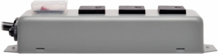 Industrial Power Strip, 9 ft Cord, 3 NEMA 5-15R Outlets, 15A Circuit Breaker