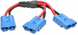 Y Splitter Cable, 1 ft., 175A Blue Connectors, 4 AWG Heavy-Duty