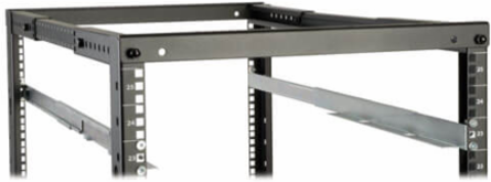 Adjustable 4-Post Rack-Mount Shelf Kit, Supports Up to 150 lbs, 20.5-36 Inch