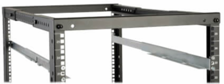 Adjustable 4-Post Rack-Mount Shelf Kit, Supports Up to 150 lbs, 20.5-36 Inch