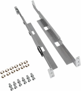 1U Adjustable Rack-Mount Shelf Kit, 14.5-23.5 Inch Support, 150 lb Capacity