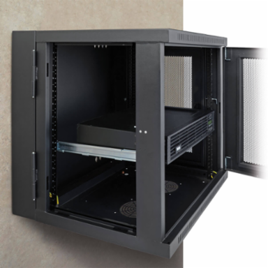 1U Adjustable Rack-Mount Shelf Kit, 14.5-23.5 Inch Support, 150 lb Capacity