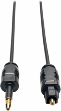 Ultra Thin Toslink to Mini Toslink Digital Optical SPDIF Audio Cable 2M (6.6 ft.)