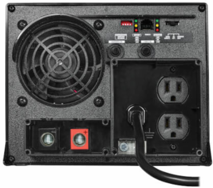 1250W Inverter/Charger, 12V DC to 120V AC, 2 NEMA Outlets, 2500W Peak