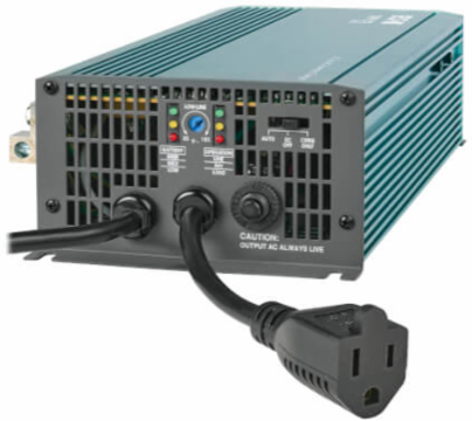 700W PowerVerter 12VDC to 120VAC Inverter/Charger, 1 Outlet, 4 lb.