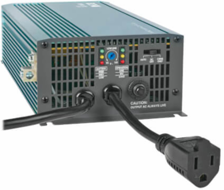 700W PowerVerter 12VDC to 120VAC Inverter/Charger, 1 Outlet, 4 lb.