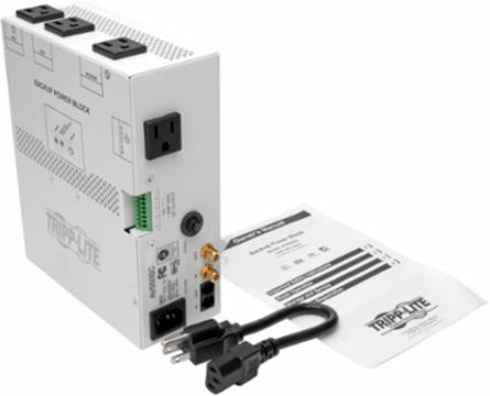 550VA Audio/Video Backup Power Block with 4 AC Outlets and Surge Suppression
