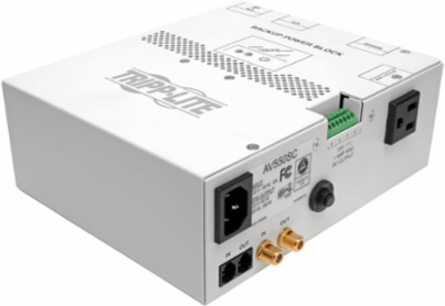 550VA Audio/Video Backup Power Block with 4 AC Outlets and Surge Suppression