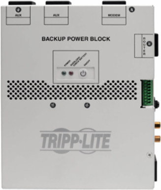 550VA Audio/Video Backup Power Block with 4 AC Outlets and Surge Suppression
