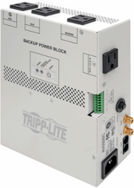 550VA Audio/Video Backup Power Block with 4 AC Outlets and Surge Suppression