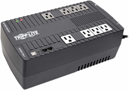 550VA 300W Line-Interactive UPS with 8 NEMA 5-15R Outlets, AVR, 120V, USB