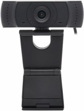 Webcam, 1080p HD, USB 2.0, Built-in Microphone, 70° Viewing Angle, Black