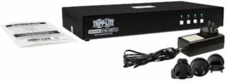 Secure KVM Switch, 4-Port, Single-Monitor, DisplayPort, 4K, NIAP PP4.0, Audio, TAA