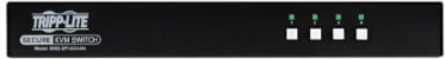 Secure KVM Switch, 4-Port, Single-Monitor, DisplayPort, 4K, NIAP PP4.0, Audio, CAC, TAA